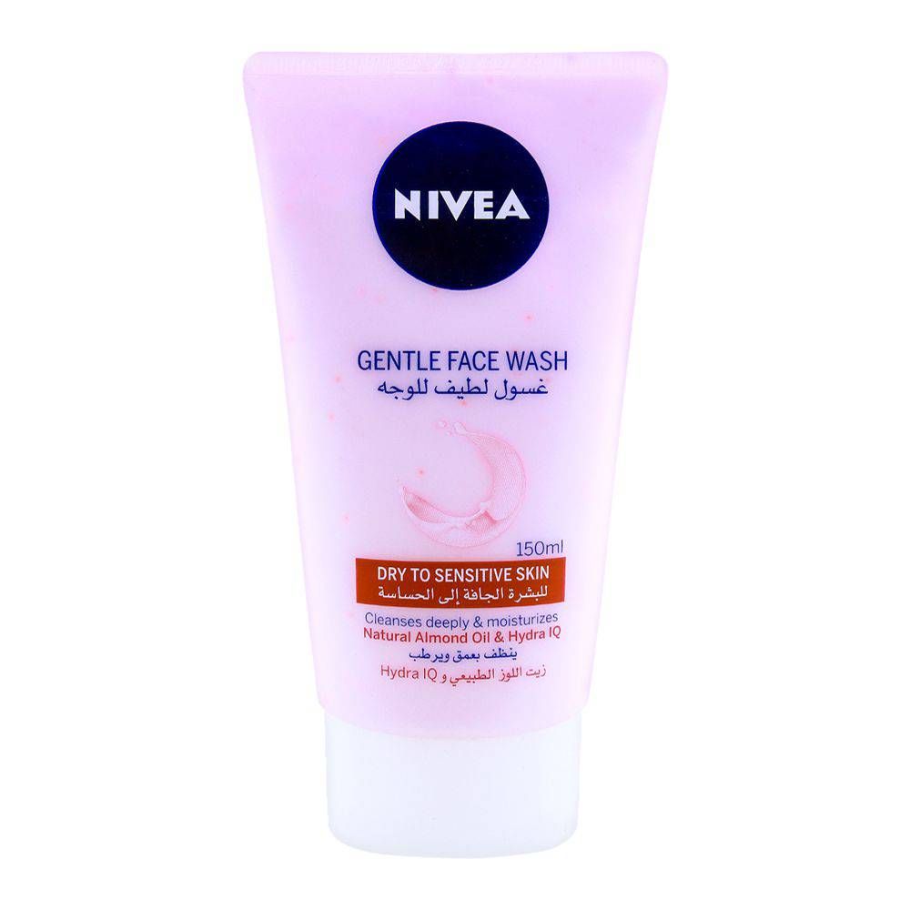 NIVEA Gentle Cleansing Face Wash, Dry Skin, 150ml