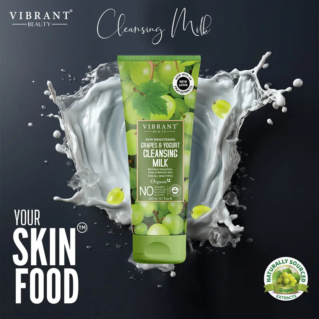 Vibrant Beauty Grapes And Yougurt Cleansing Milk