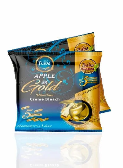 BABA APPLE 24 k Bleach Cream(Cool effect)