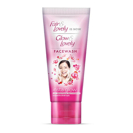 Fair & Lovely Is Now Glow & Lovely Insta Glow Face Wash, 80g