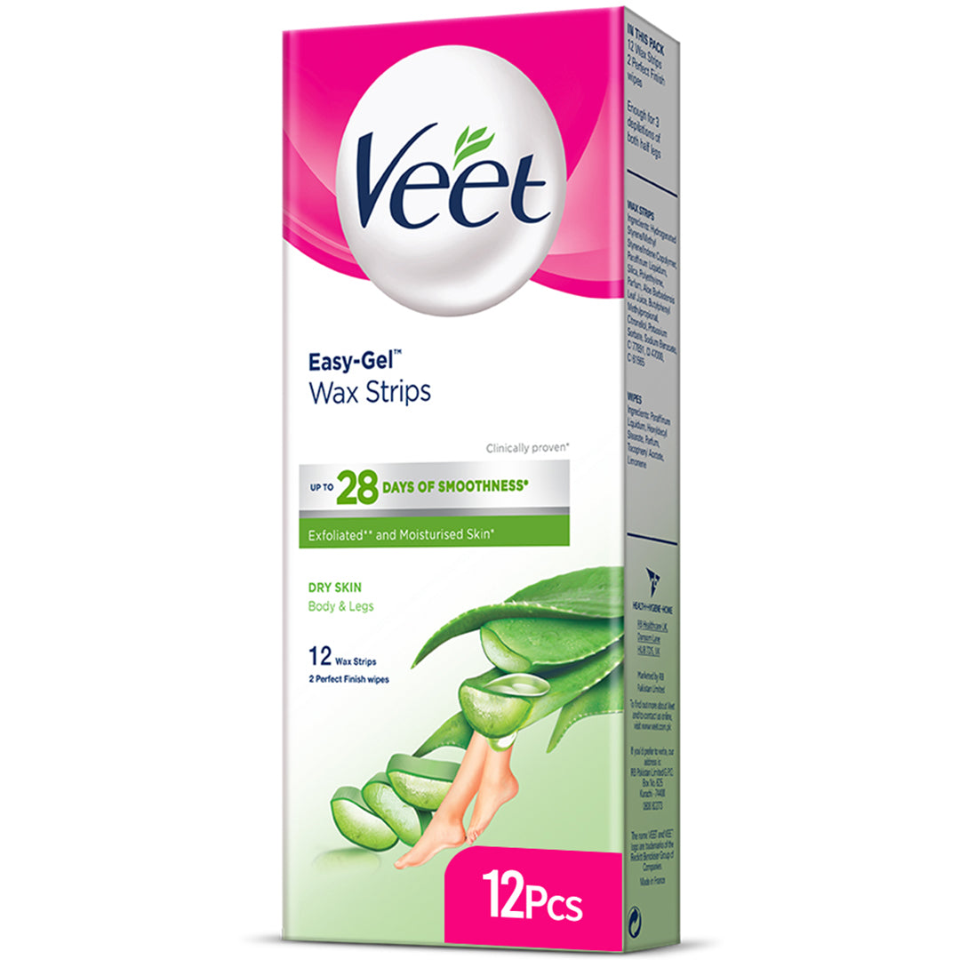 Veet Body Wax Strips  12 Pieces