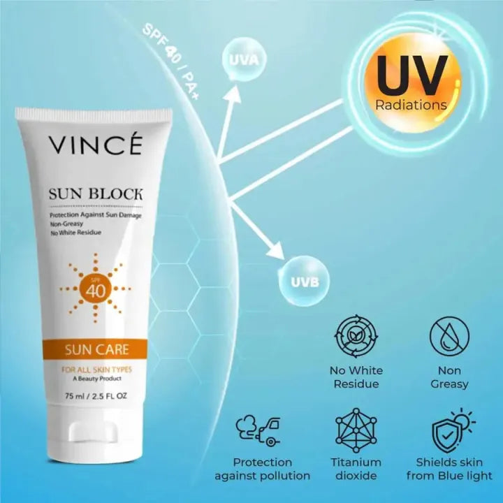 Vince Sunblock SPF 40 Sun Care - 75 ml