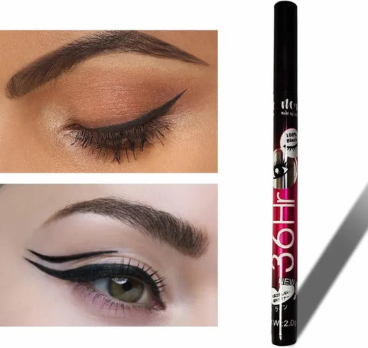Yanqina Makeup eyeliner 36H Waterproof Eyeliner Long lasting Eyeliner Pen - Black