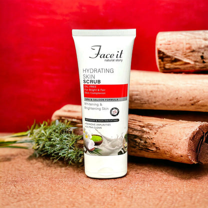 Face It Natural Story Hydrating Skin Care Bundle - Cleanser, Mask, Scrub, Polisher, and Massage (Pack of 5)