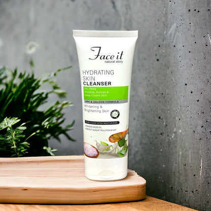 Face It Natural Story Hydrating Skin Care Bundle - Cleanser, Mask, Scrub, Polisher, and Massage (Pack of 5)