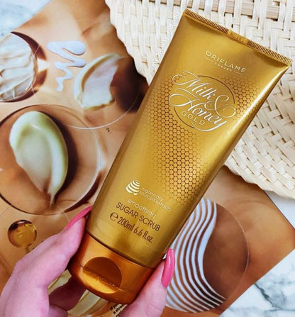 Oriflame Milk and Honey Smoothing Sugar Scrub Bundle ( 200 ML ) ( Pack Of 2 )