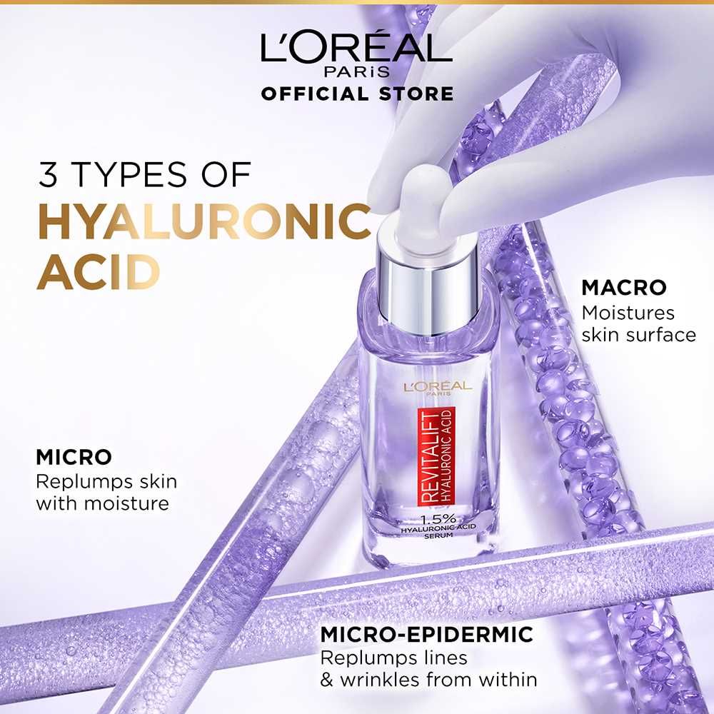 L'Oreal Paris Innovation Revitalift Hyaluronic Acid 1.5% Hyaluron Serum, 30ml